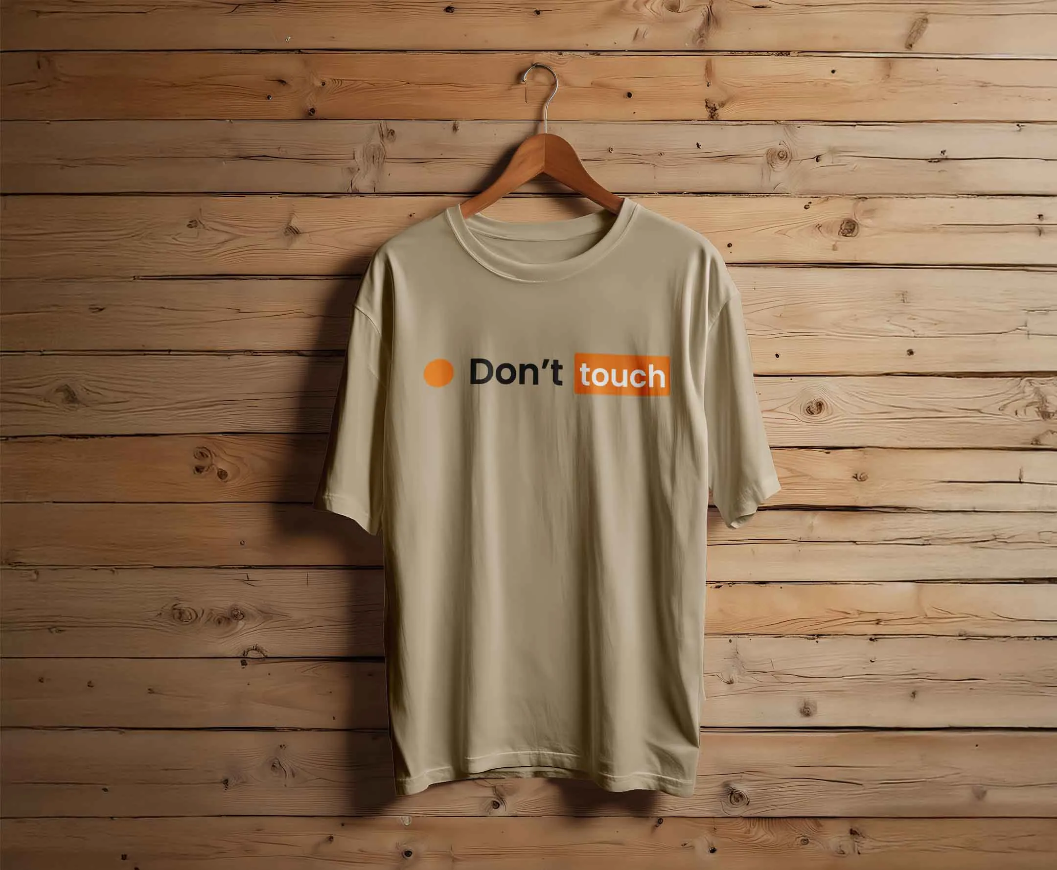 Don't Touch Minimalist Parody T-Shirt