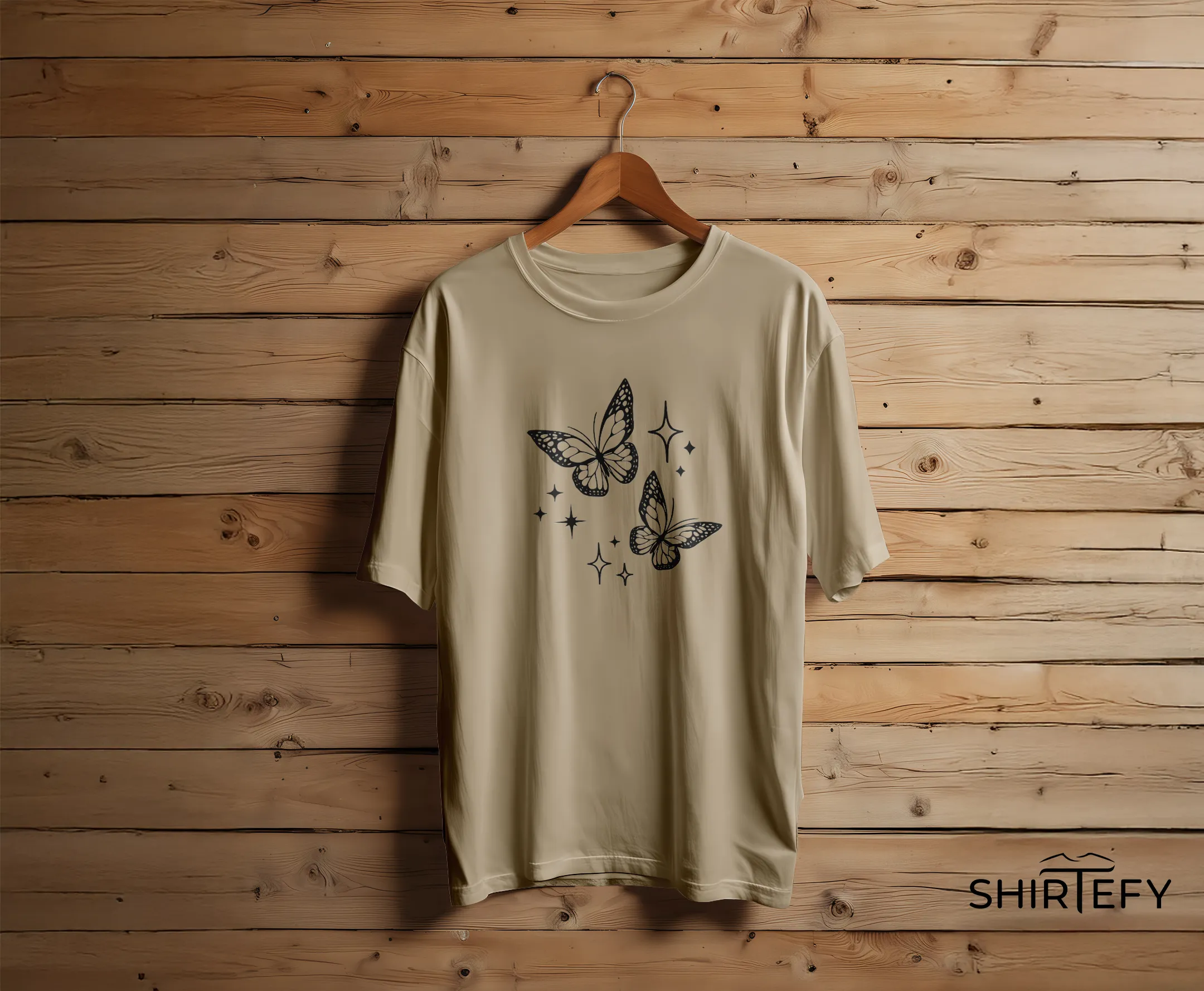 Celestial Butterflies Aesthetic T-Shirt - Image 9