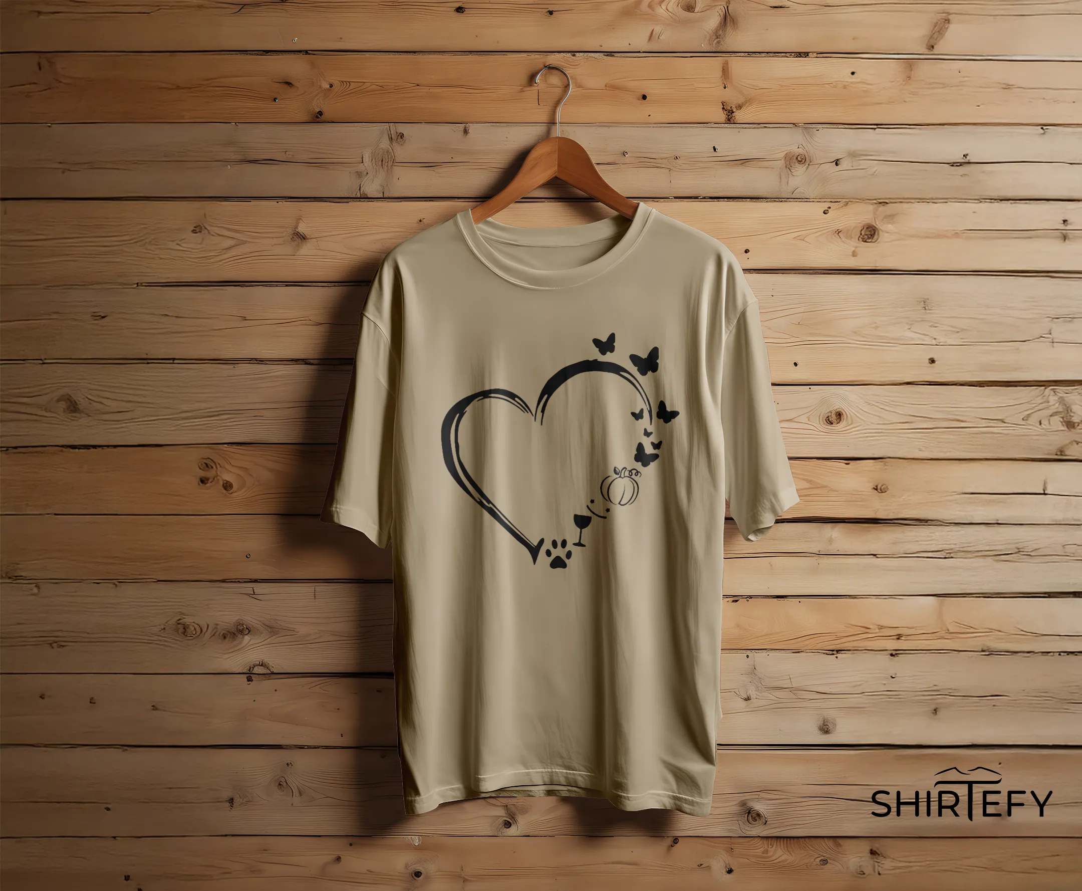 Wholesome Heart Elements Graphic T-Shirt - Image 5