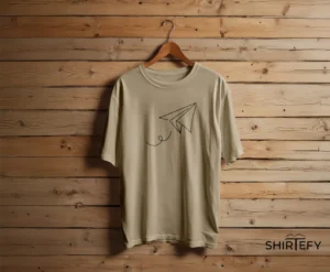 The Wanderer – Minimalist Paper Plane Graphic Tee