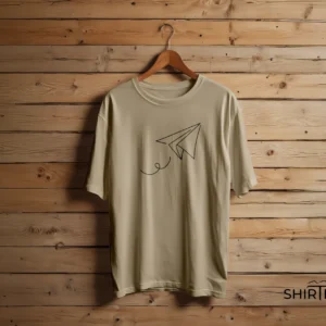 The Wanderer – Minimalist Paper Plane Graphic Tee