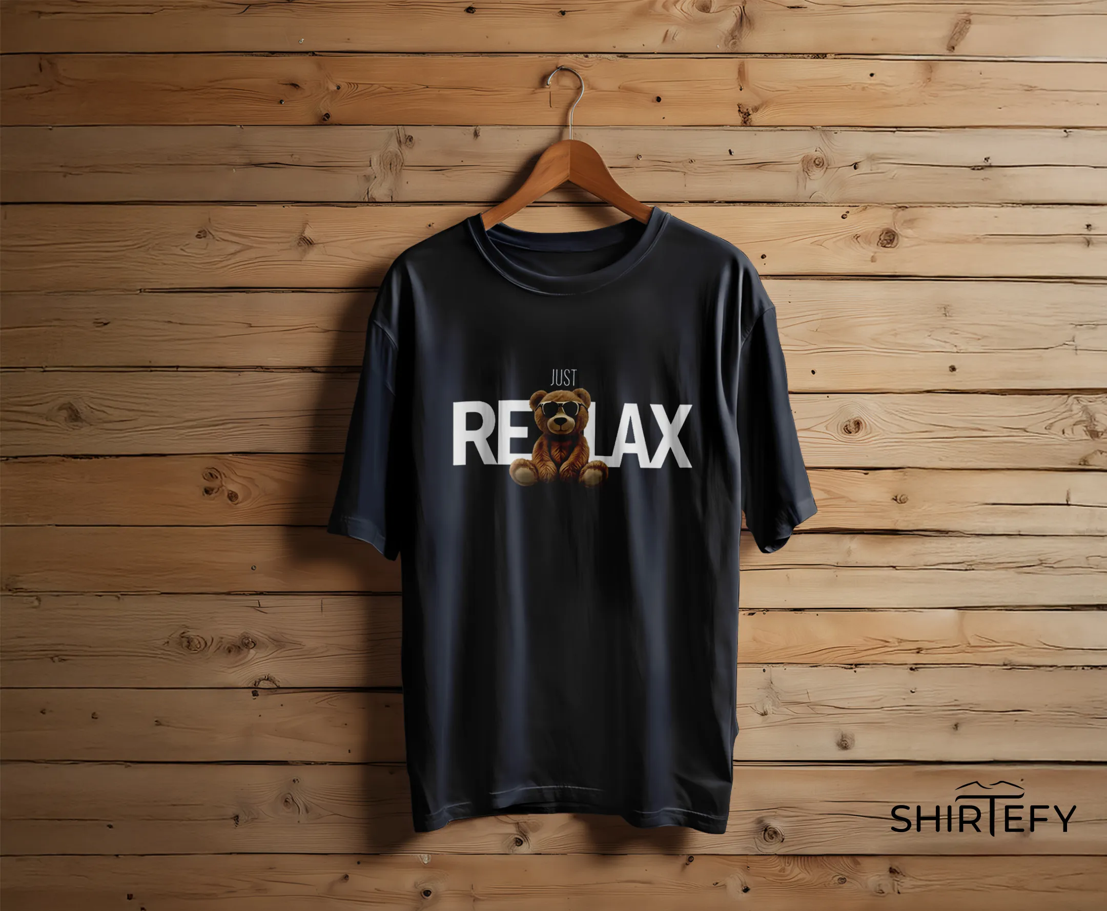 Just Relax Teddy Graphic T-Shirt - Image 2