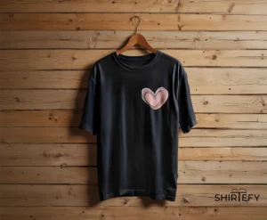 Minimalist Scribble Heart T-Shirt