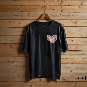 Minimalist Scribble Heart T-Shirt