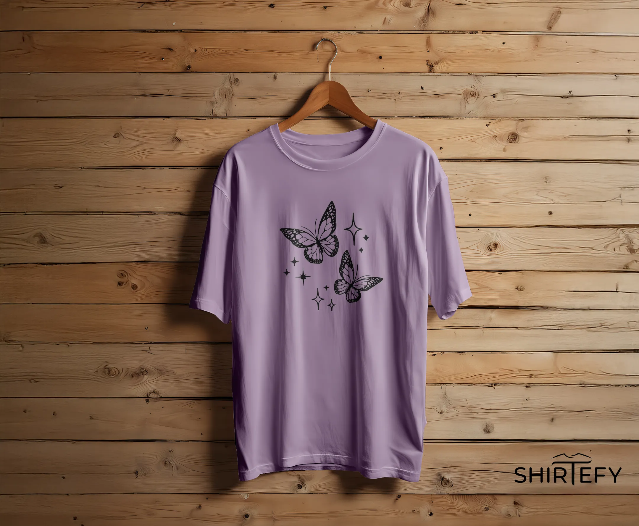 Celestial Butterflies Aesthetic T-Shirt - Image 7