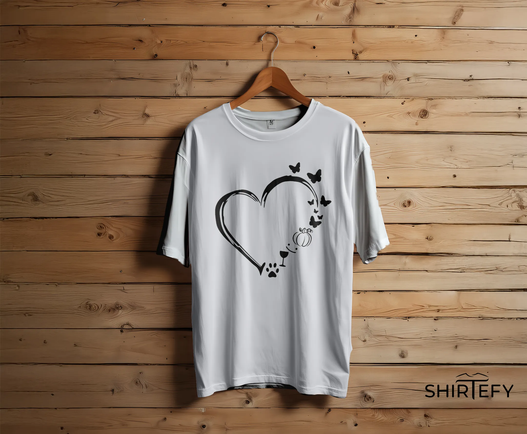 Wholesome Heart Elements Graphic T-Shirt - Image 2