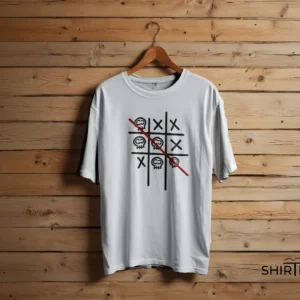 Deadly Win – Skull Tic-Tac-Toe Graphic Tee