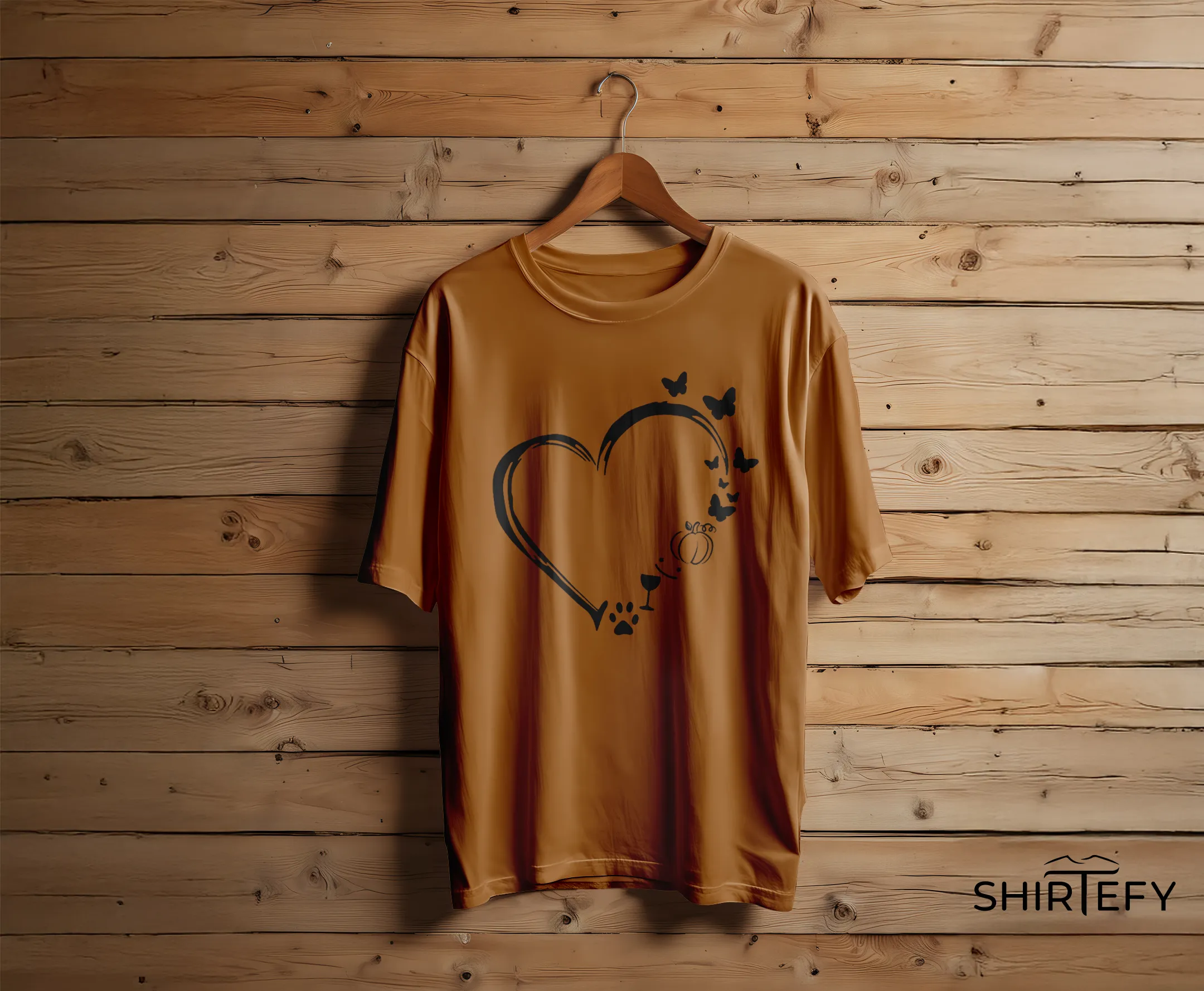 Wholesome Heart Elements Graphic T-Shirt - Image 4