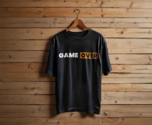 Retro Arcade 'Game Over' Premium Graphic Tee
