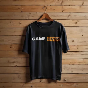 Retro Arcade 'Game Over' Premium Graphic Tee