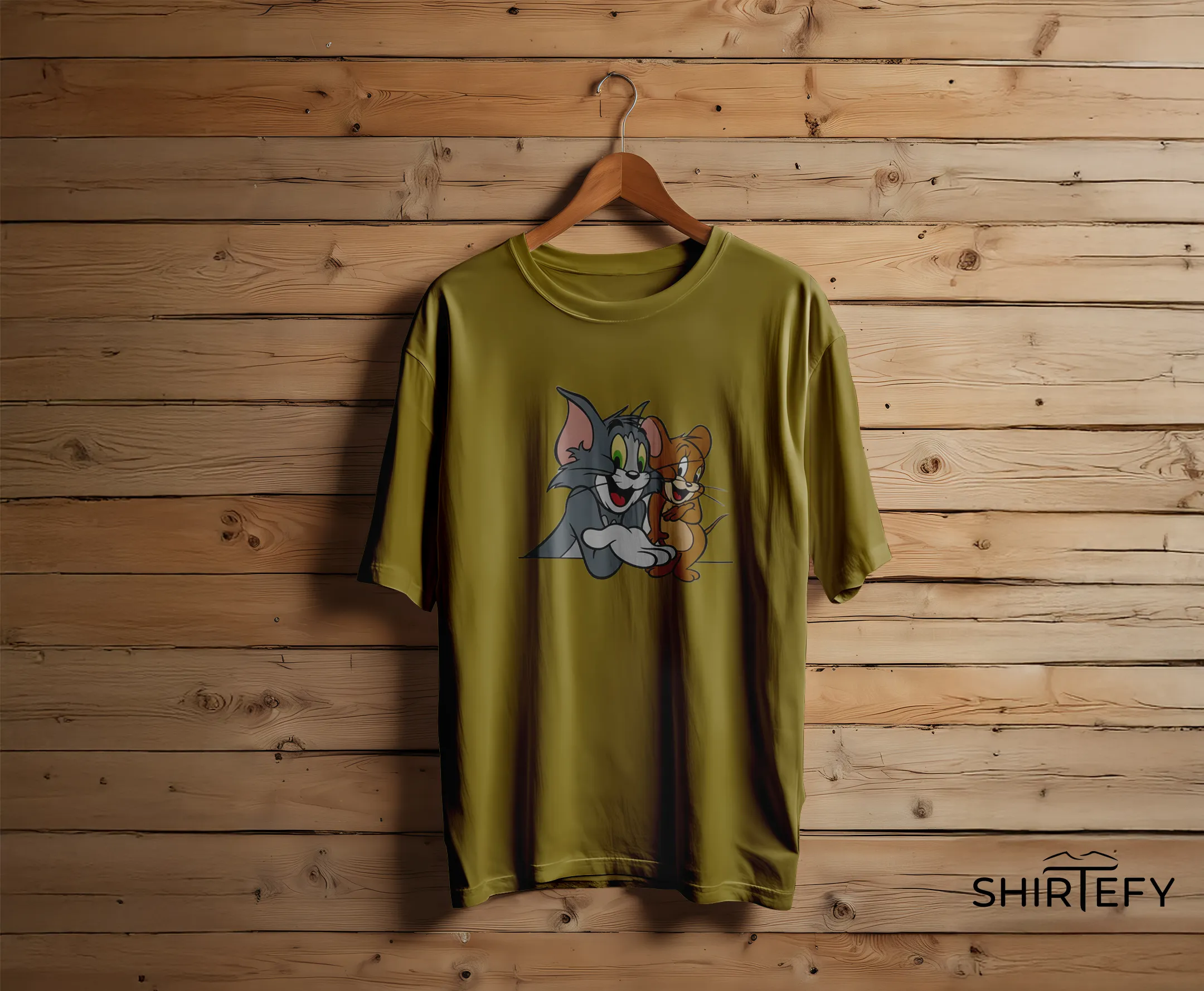 Tom & Jerry Best Friends Cartoon Graphic T-Shirt - Image 5