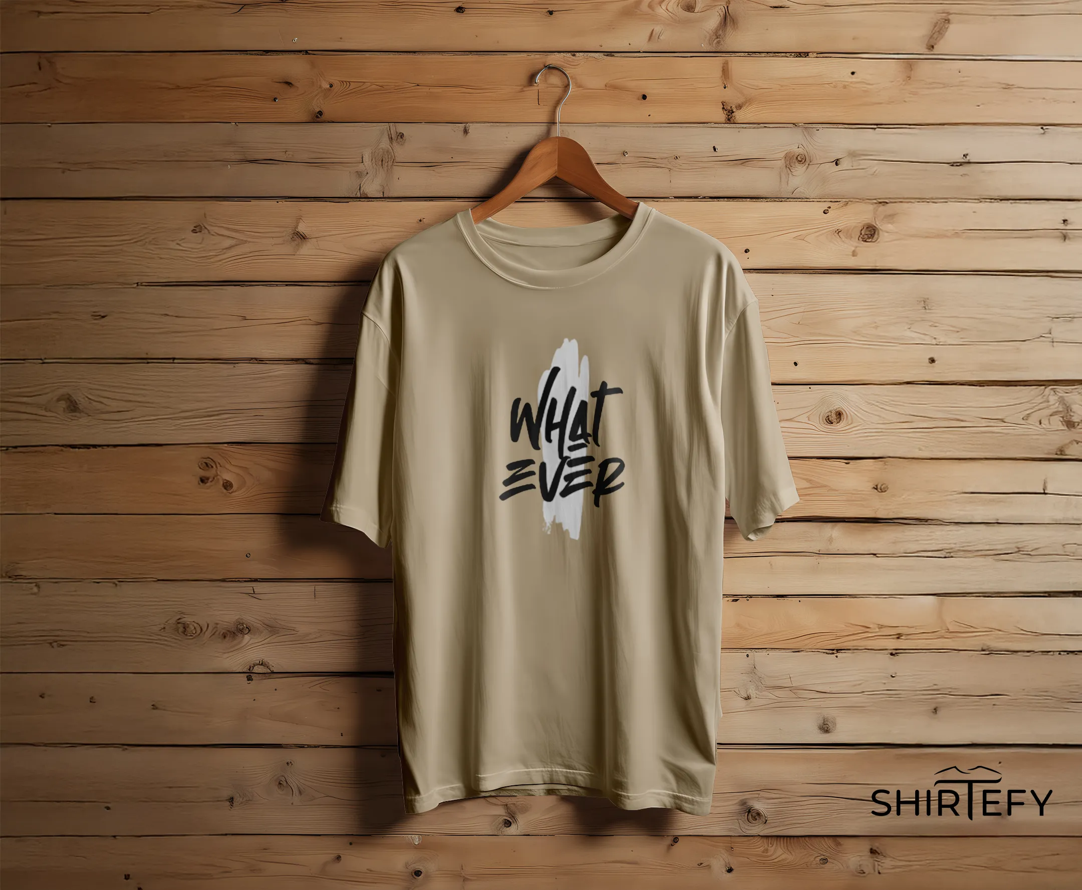 Whatever Brush Stroke Typography Graphic T-Shirt - Image 7
