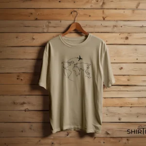 Wanderlust World Map Graphic T-Shirt