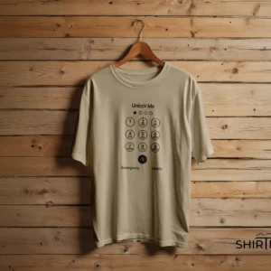 Desert Sand Beige colour option for Unlock Me Keypad Graphic T-Shirt