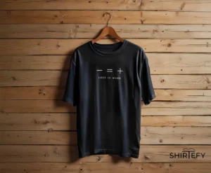 Less Is More Mathematical Symbol Minimalist Graphic T-Shirt