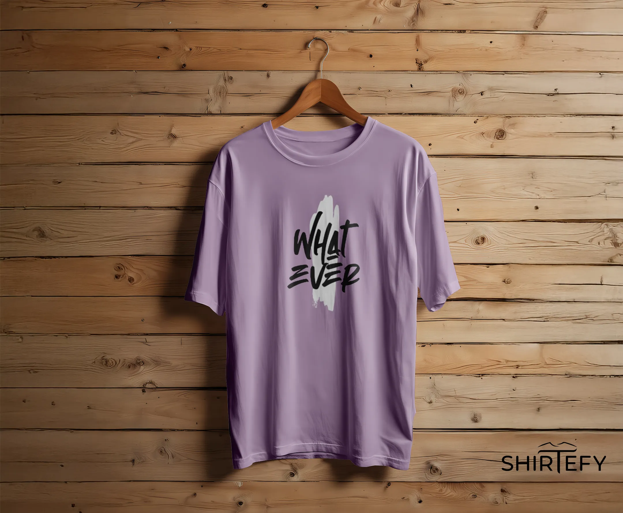 Whatever Brush Stroke Typography Graphic T-Shirt - Image 5