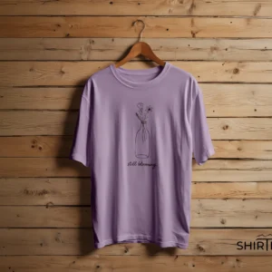 Still Blooming Line Art Graphic T-Shirt