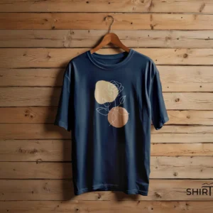 Abstract Boho Rose Fine Line Graphic T-Shirt