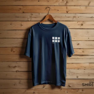 Royal Blue colour option for Think It Minimalist Grid Graphic T-Shirt