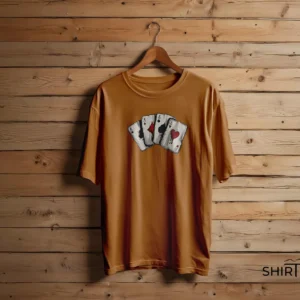 Four Aces Playing Cards Graphic T-Shirt